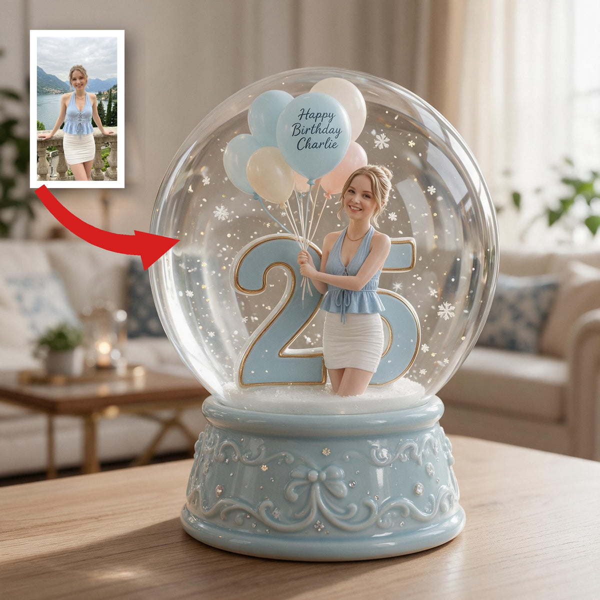 Personalized 25th Birthday Woman Acrylic Plaque Custom Keepsake Gift