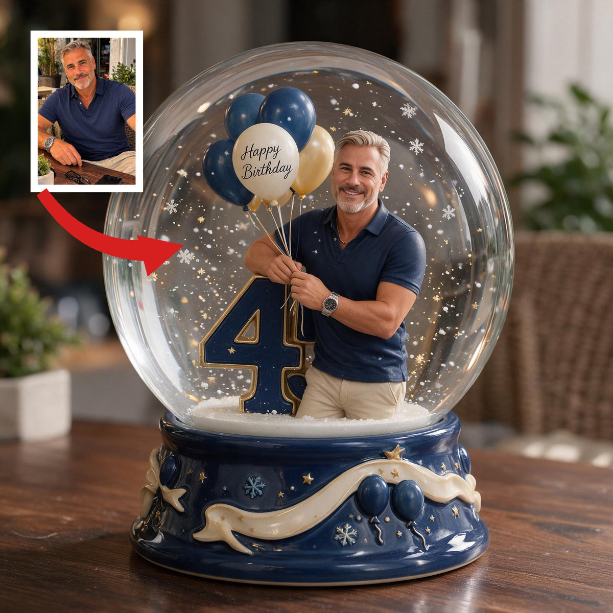 Personalized 45th Birthday Middle-Aged Man Acrylic Plaque Custom Keepsake Gift