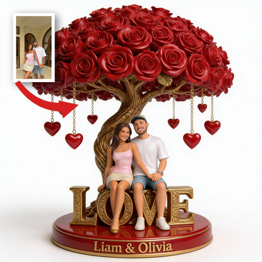 Custom Photo Latino Couple Custom Shaped Acrylic Plaque, Romantic Husband Wife Gift