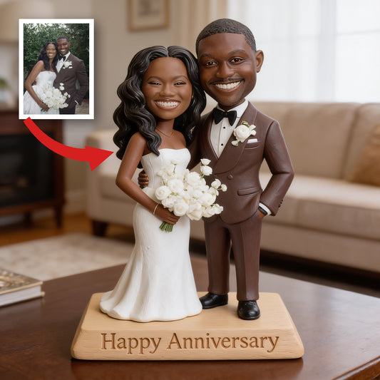 Custom Photo 10th Wedding Anniversary Black Couple 2016 Acrylic Plaque Gift