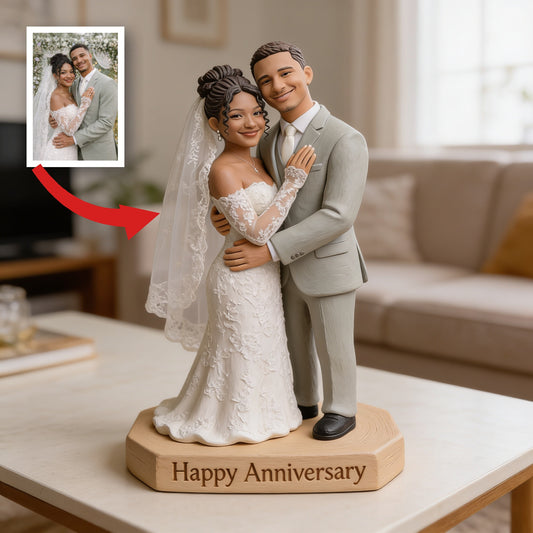 Custom Photo 10th Wedding Anniversary 2016 Latino Couple Custom Shaped Acrylic Plaque