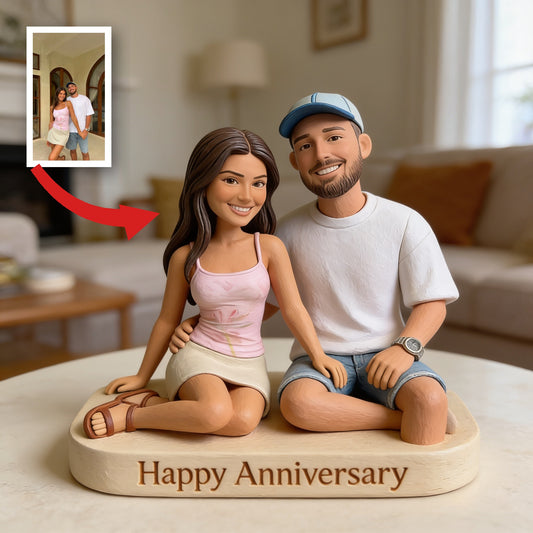 Custom Photo 5th Anniversary Latino Couple Custom Shaped Acrylic Plaque Couple Gift