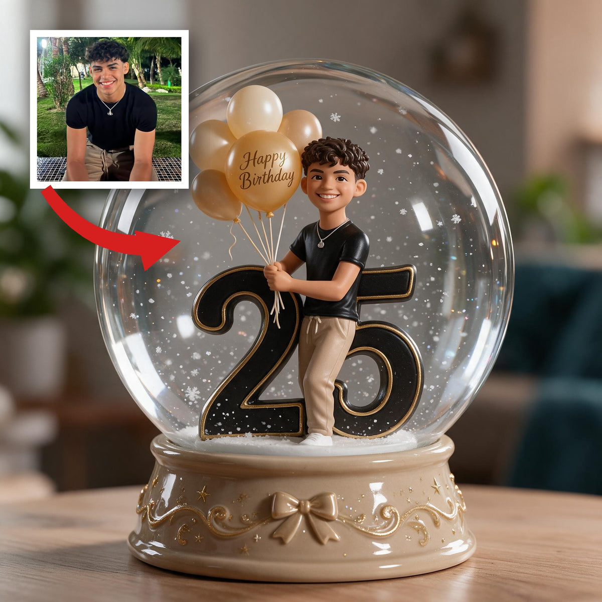 Personalized 25th Birthday Latino Man Acrylic Plaque, Gift for Him