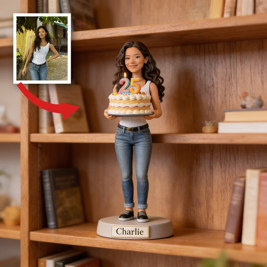 Personalized 25th Birthday Latina Woman Custom Shaped Acrylic Plaque Desk Gift