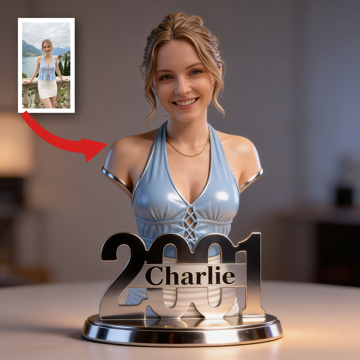 Personalized 21st Birthday Woman Custom Shaped Acrylic Plaque Gift For Her