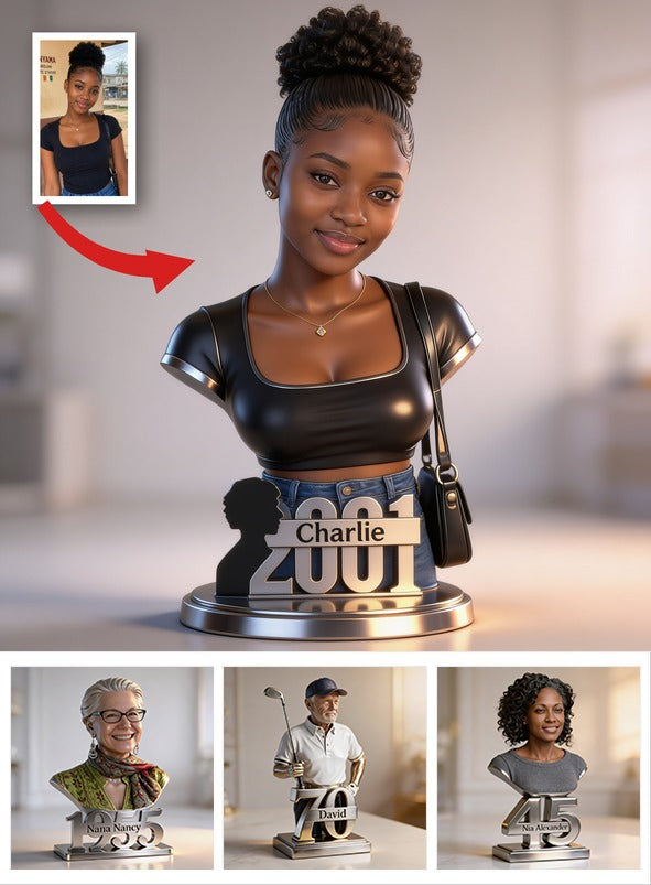 Personalized 21st Birthday Black Woman Custom Shaped Acrylic Plaque Gift For Her