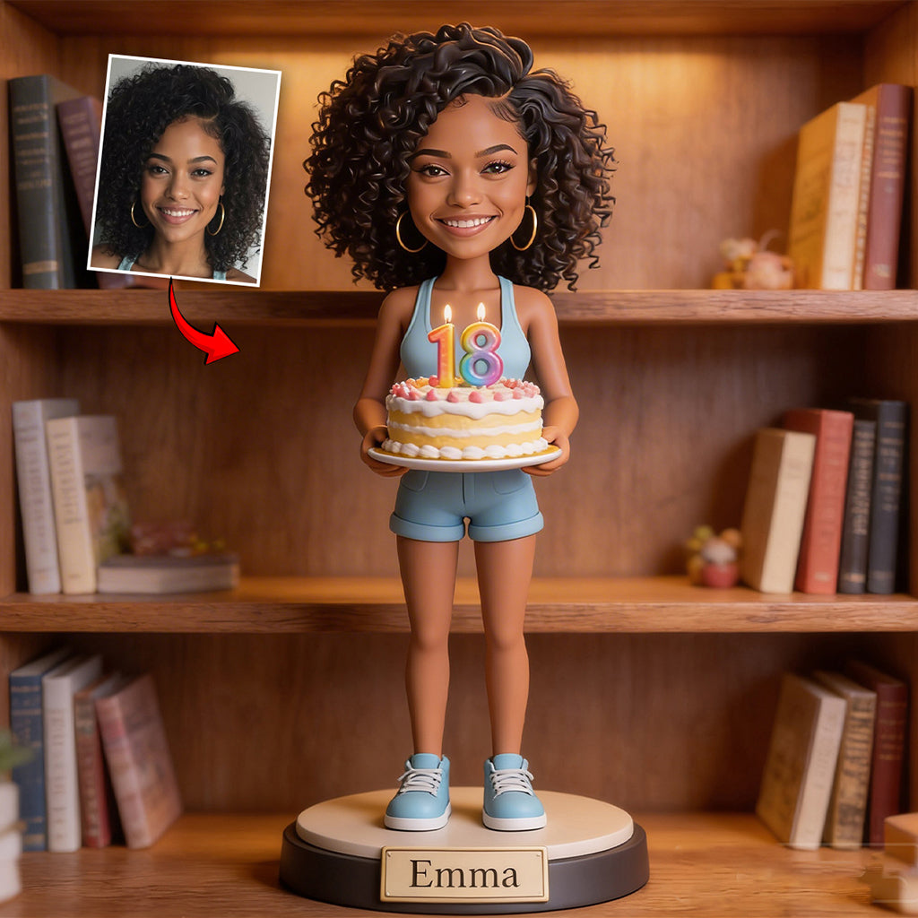 Personalized 45th Birthday Middle-Aged Woman Custom Shaped Acrylic Plaque Gift