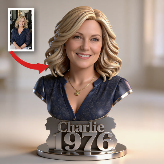 Personalized 50th Birthday Middle-Aged Woman Custom Shaped Acrylic Plaque Gift For Her
