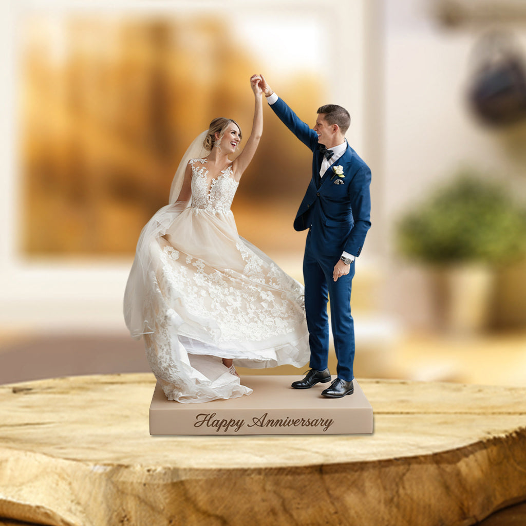 Custom Photo 40th Anniversary Older Latino Couple Acrylic Plaque 1986 Keepsake Gift