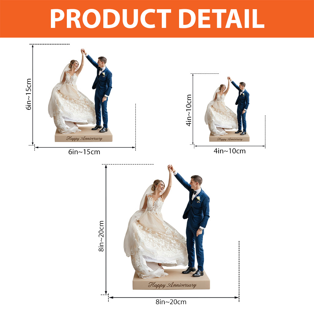 Custom Photo 30th Anniversary 1996 Middle-Aged Black Couple Custom Shaped Acrylic Plaque Gift