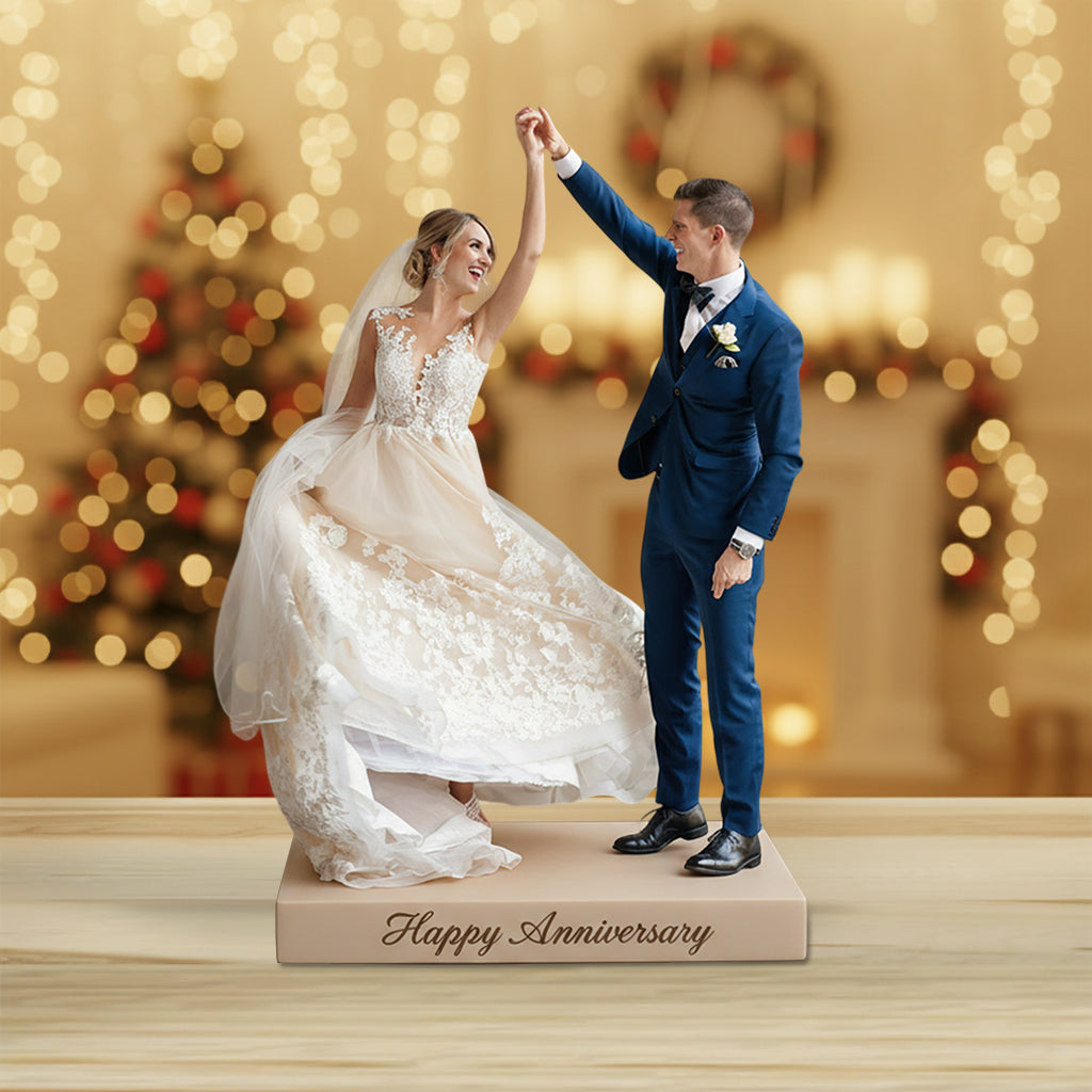 Custom Photo 20th Wedding Anniversary Middle-Aged Couple 2006 Acrylic Plaque Gift