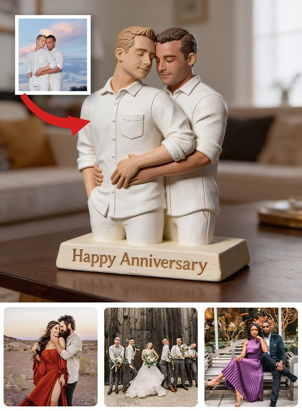 Individuelle Foto LGBT Jubiläum Gay Couple Acrylplakette
