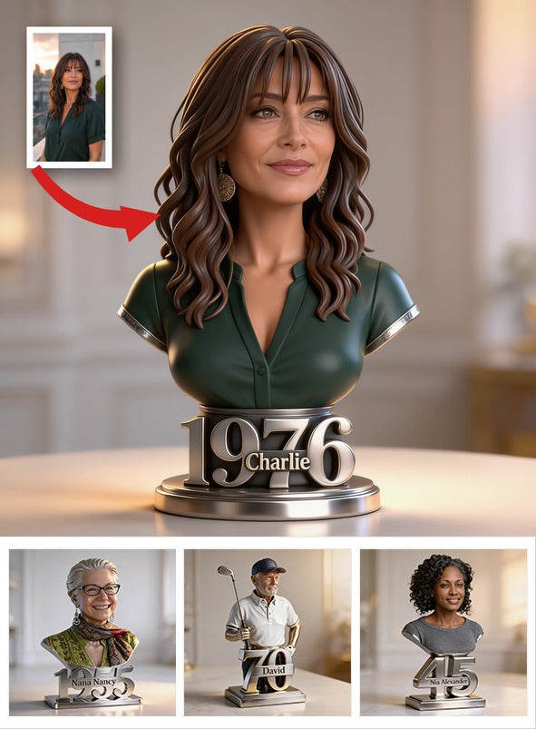 Personalized 50th Birthday Middle-Aged Latina Woman Custom Shaped Acrylic Plaque Gift