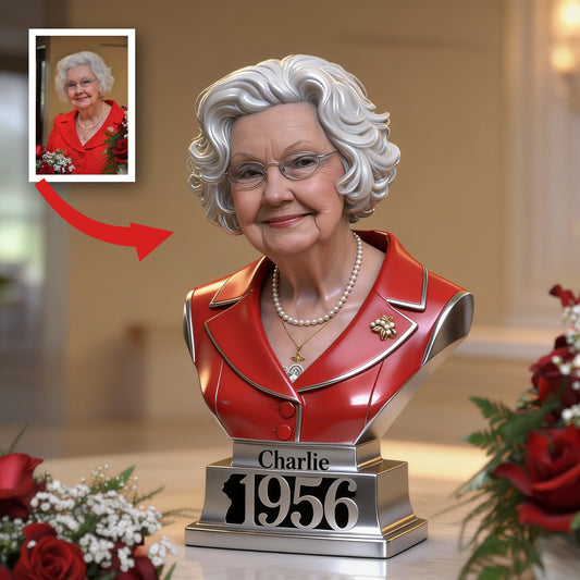 Personalized 70th Birthday Older Woman Custom Shaped Acrylic Plaque Gift for Mom Grandma Wife