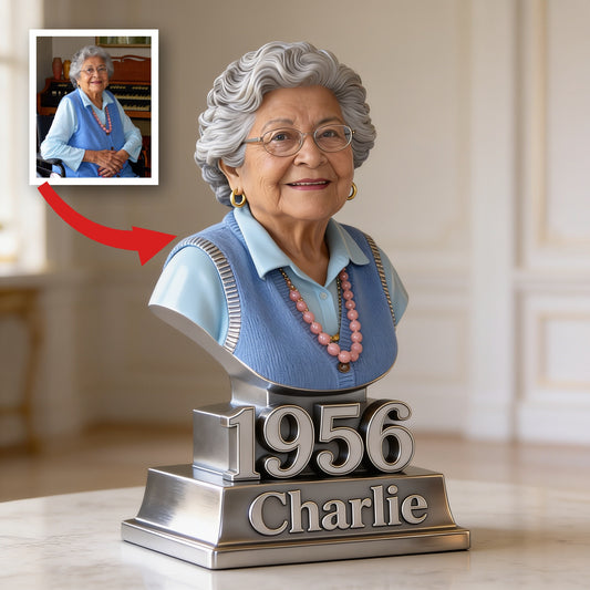 Personalized 70th Birthday Older Latina Woman Custom Shaped Acrylic Plaque Gift