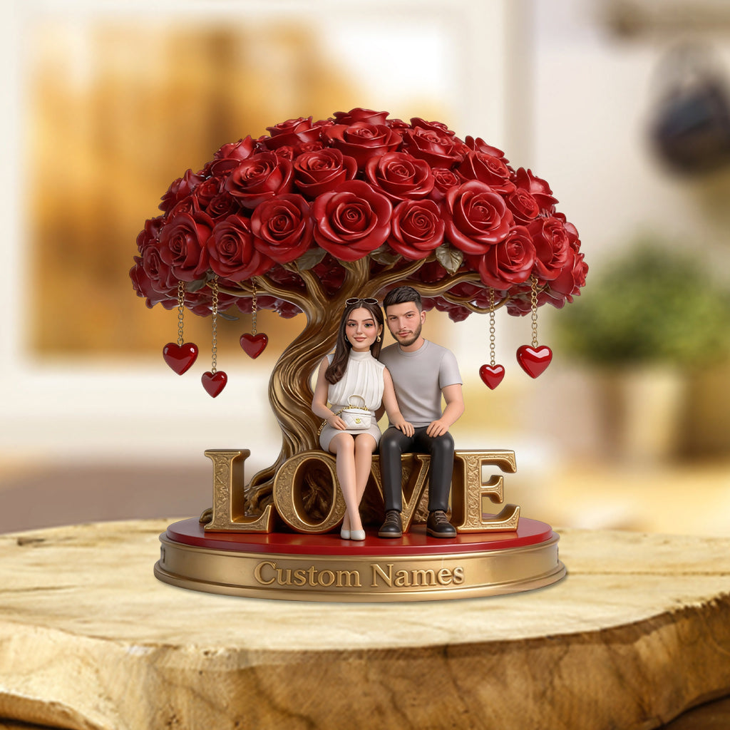 Personalized Black Gay Couple Custom Shaped Acrylic Plaque LGBT Love Gift