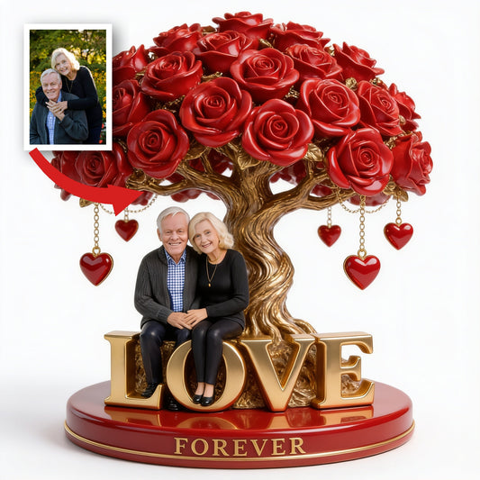 Personalized Older Couple Custom Shaped Acrylic Plaque Keepsake Gift