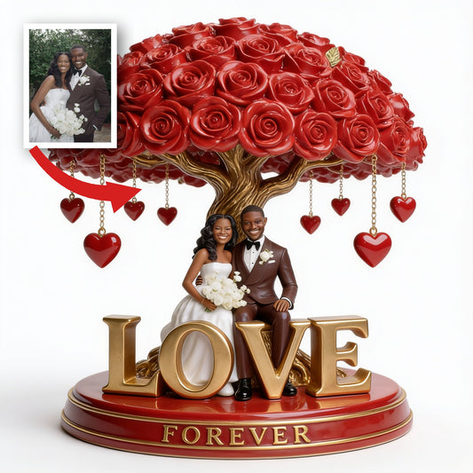 Personalized Wedding Black Couple Custom Shaped Acrylic Plaque Couple Gift