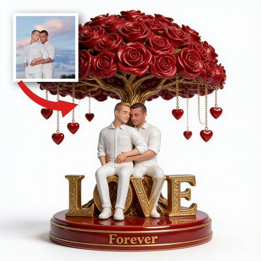 Personalized LGBT Gay Couple Custom Shaped Acrylic Plaque Love Keepsake