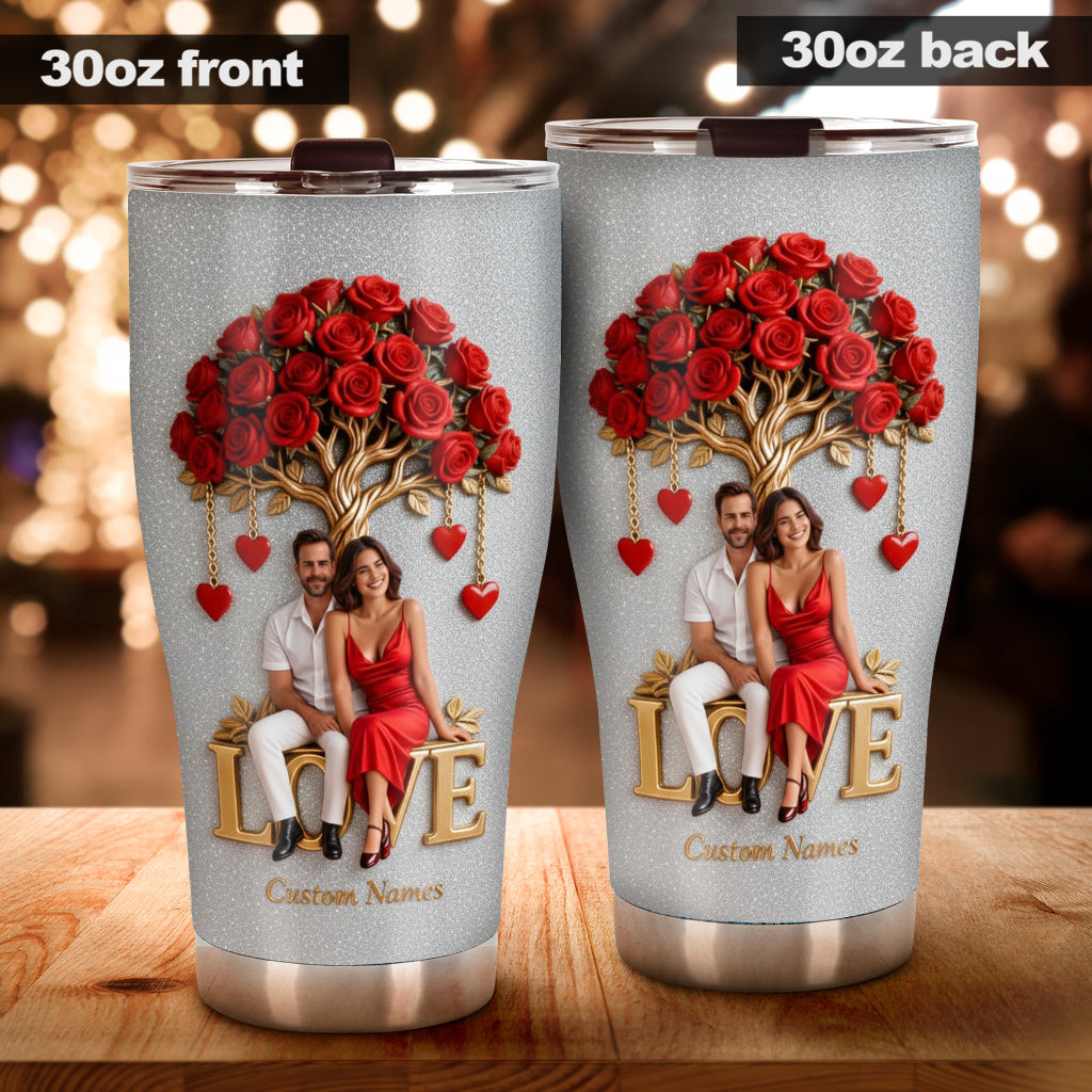 Personalized Couple Husband Wife Tumbler Romantic Gift