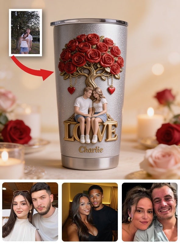Personalized Couple Husband Wife Tumbler Romantic Gift