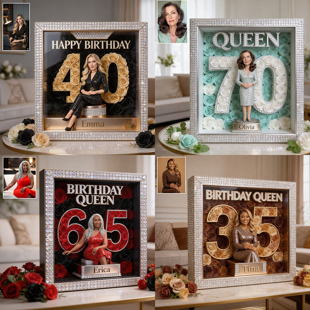 Personalized 70th Birthday Older Latina Woman Custom Shaped Acrylic Plaque