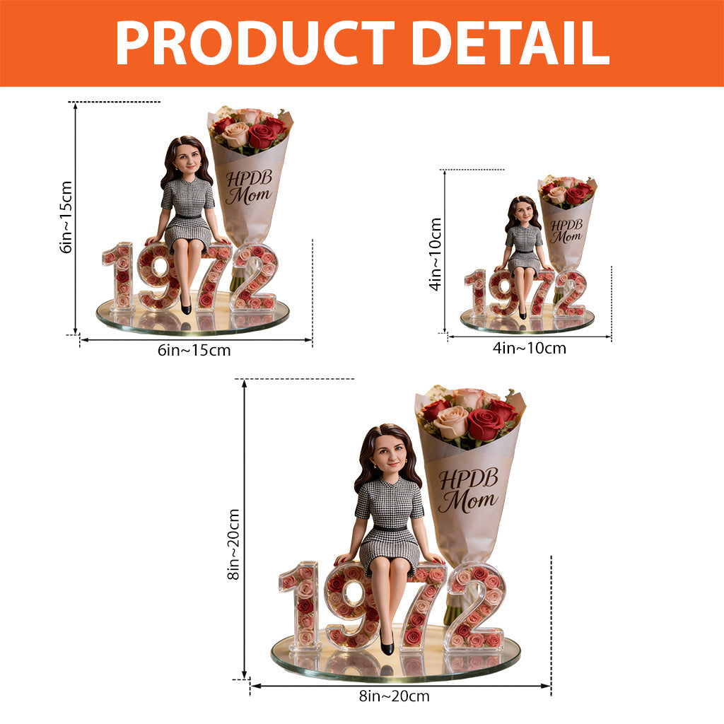 Personalized 50th Birthday Middle-Aged Woman Custom Acrylic Plaque Gift For Her