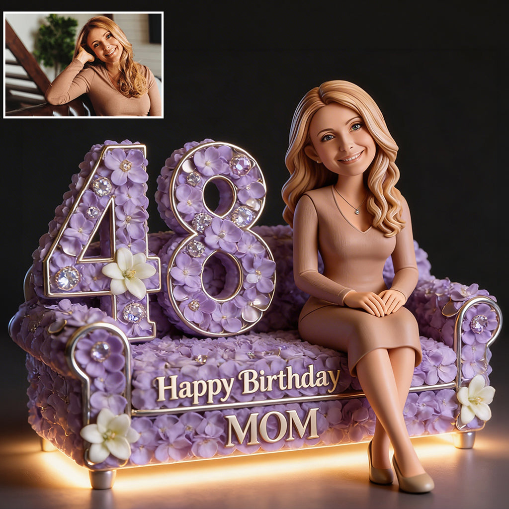 Personalized 45th Birthday Middle-Aged Black Woman Custom Acrylic Plaque Birthday Gift
