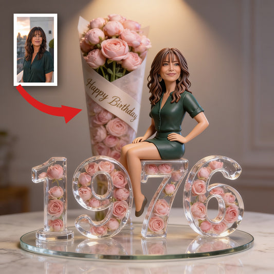 Personalized 50th Birthday Middle-Aged Latina Woman Custom Acrylic Plaque Gift For Her