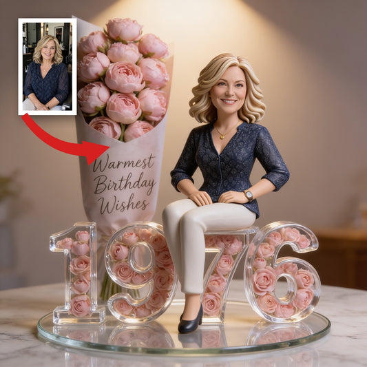 Personalized 50th Birthday Middle-Aged Woman Custom Acrylic Plaque Gift For Her