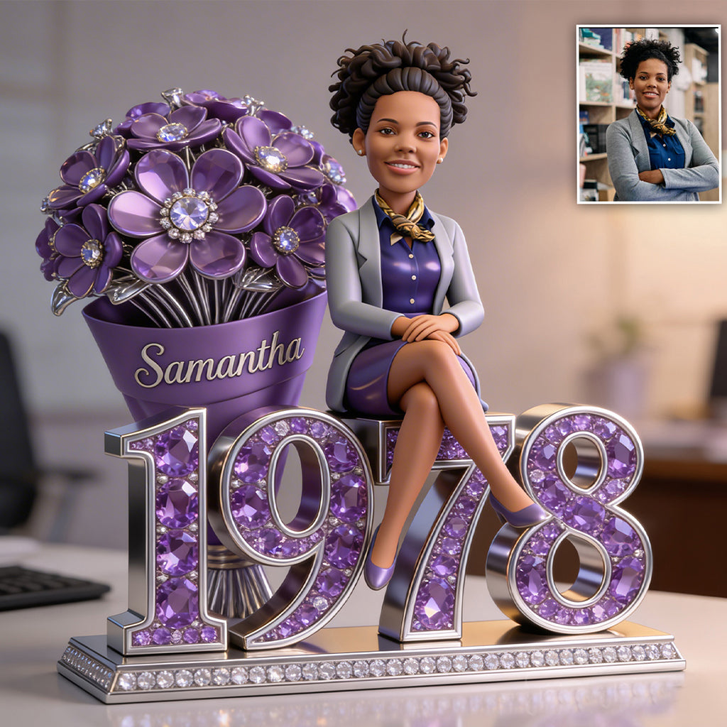 Personalized 25th Birthday Woman Custom Shaped Acrylic Plaque Luxury Gift For Her