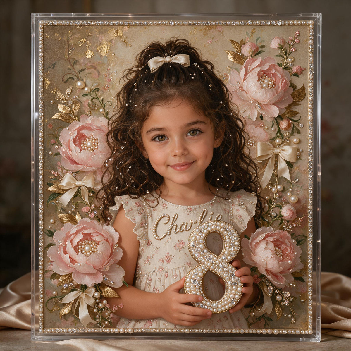 Personalisierter Geburtstag Latina Mädchen Diamantmalerei Ornament Kit Geschenk für Tochter Enkelin