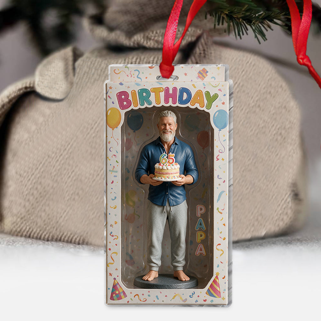 Personalized 70th Birthday Older Woman Ornament - Gift for Grandma Mom Wife