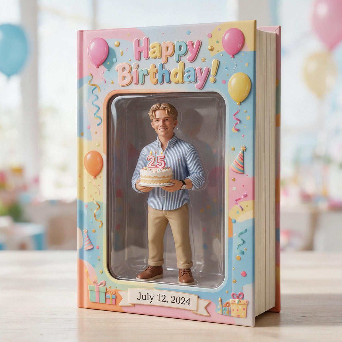 Personalized 25th Birthday Man Leather Journal Gift For Him