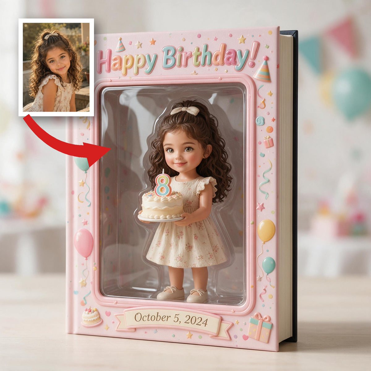 Personalisierter 8. Geburtstag Latina Mädchen Lederjournal, Geschenk für Tochter Enkelin Nichte