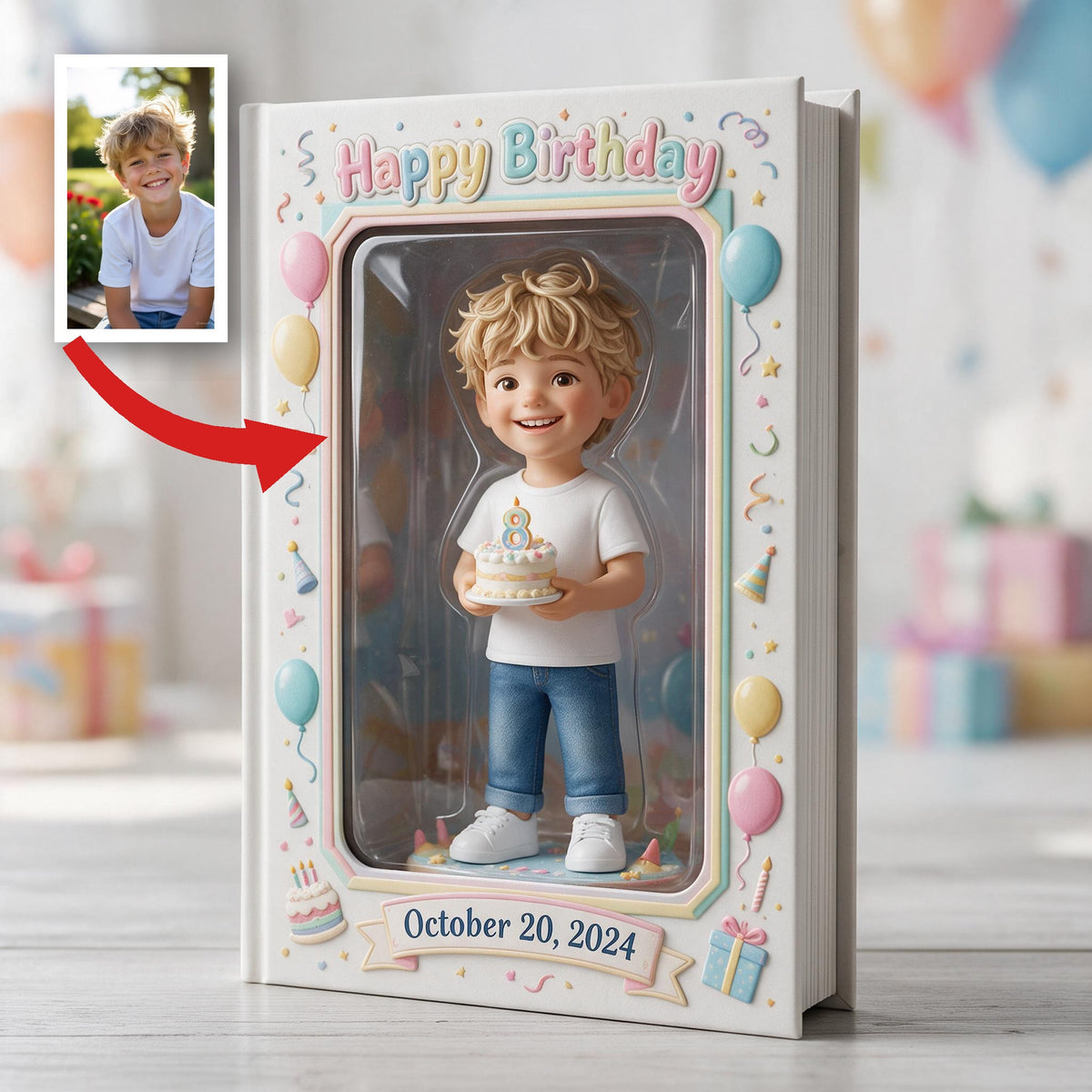 Personalized 8th Birthday Little Boy Leather Journal Son Grandson Nephew Gift