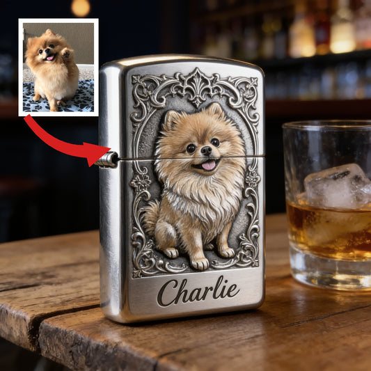 Personalized Pomerania Pet Lighter Dog Lover Gift