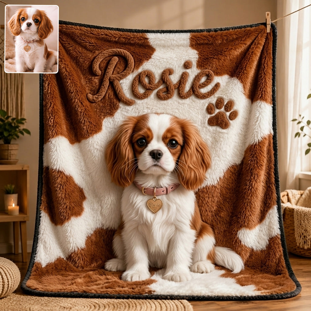 Personalized Black and Tan German Shepherd Dog Blanket Pet Gift
