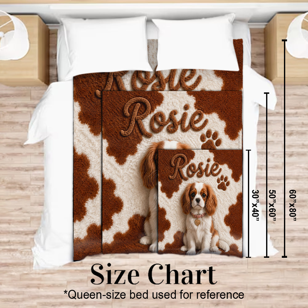 Personalized Tricolor Adult Beagle Dog Blanket Pet Lover Gift