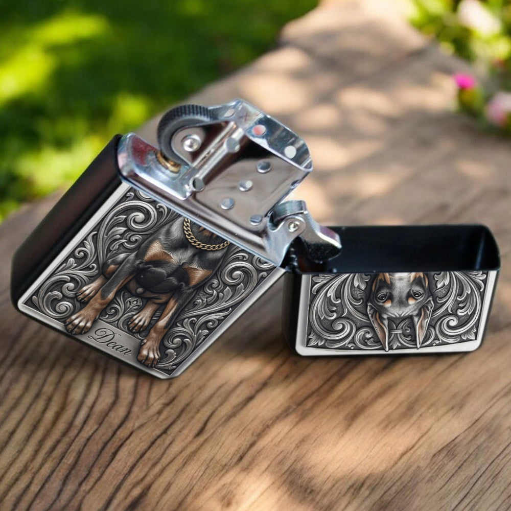 Personalized Black and Tan Adult German Shepherd Lighter Dog Owner Gift