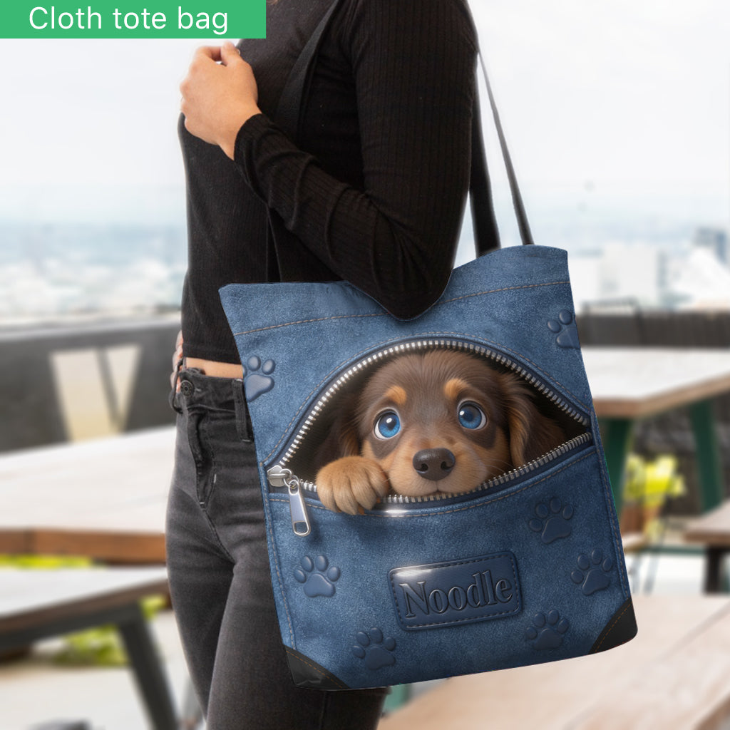 Personalized Golden Retriever Tote Bag Dog Lover Gift