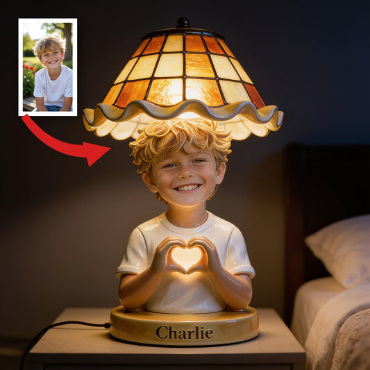 Personalized Little Boy Acrylic LED Night Light Custom Bedroom Gift for Son Grandson
