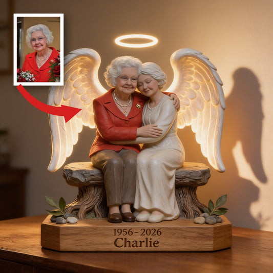 Personalized 1956-2026 Older Woman Memorial Acrylic LED Night Light