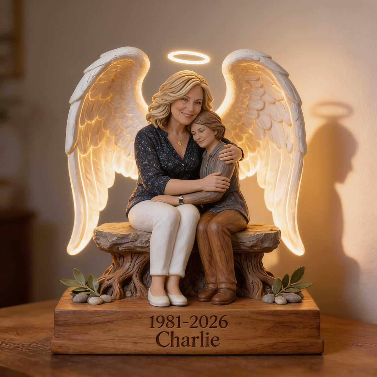 Personalized 1981-2026 Middle-Aged Woman Memorial Acrylic LED Night Light