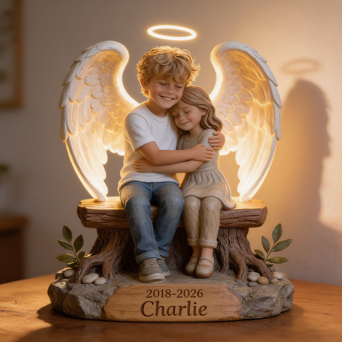 Personalized Little Boy 2018-2026 Memorial Acrylic LED Night Light