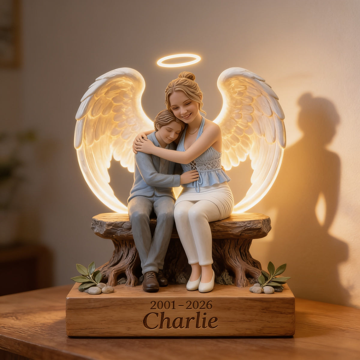 Personalized 2001-2026 Woman Memorial Acrylic LED Night Light