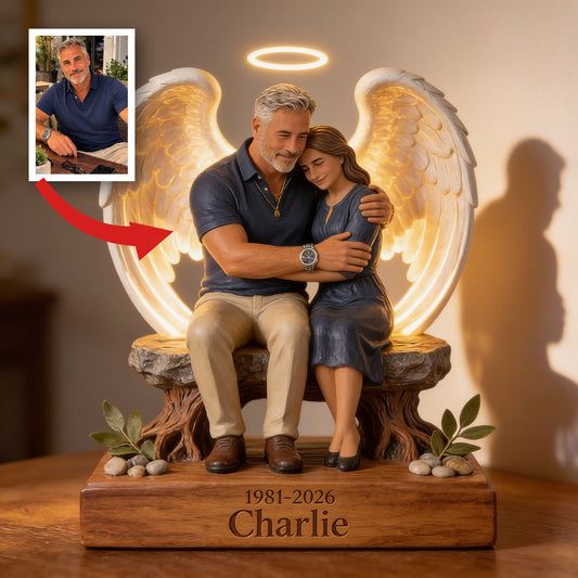 Personalized Memorial Middle-Aged Man Acrylic LED Night Light