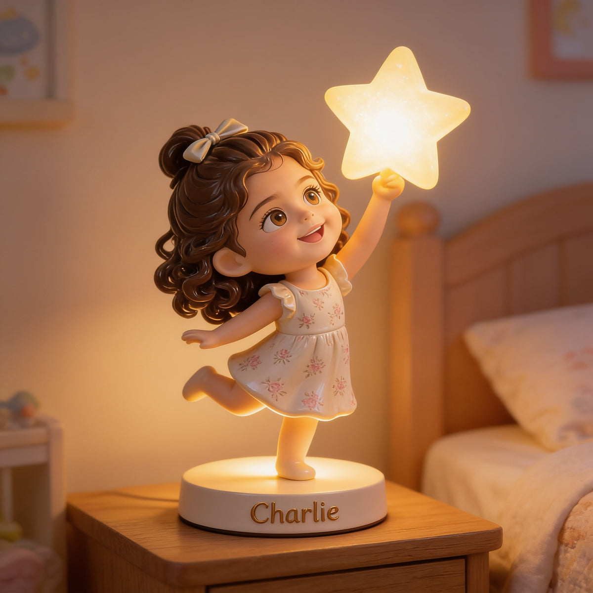 Personalized Latina Little Girl Acrylic LED Night Light Gift for Daughter Granddaughter Niece