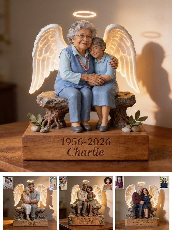 Personalized Older Latina Woman 1956-2026 Memorial Acrylic LED Night Light