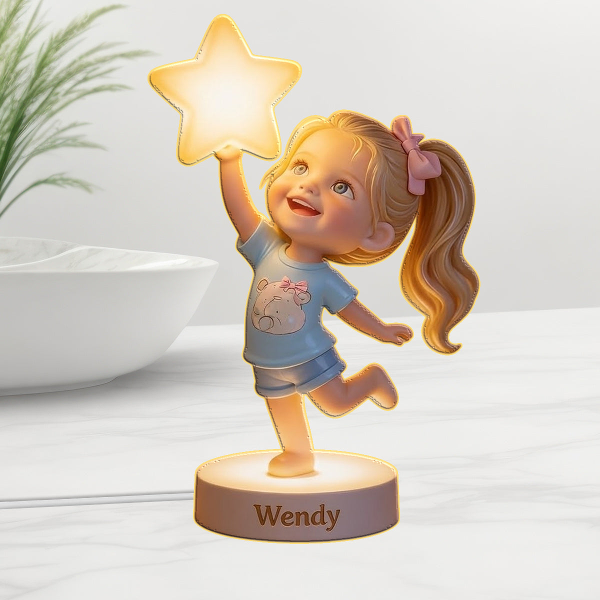 Personalized Latino Little Boy Acrylic LED Night Light Gift For Son Grandson Nephew